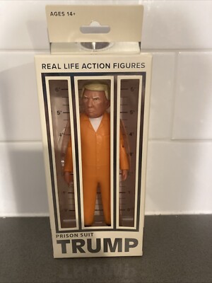 Prison Suite Trump. 6'' Action Figure. Brand New in Box. Middle Finger Pose.