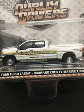 1:64 Greenlight 2018 Ford F-350 Lariat / Broward Counry Sheriff Marine Unit