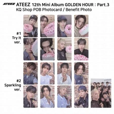 ATEEZ 12th Mini Golden Hour Part.3 KQ Shop POB Photocard KPOP K-POP
