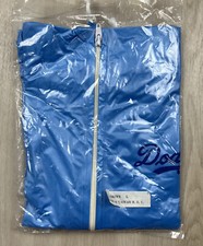 Vintage Dodgers Los Angeles Blue Hooded Full Zip Rain Jacket Youth Large SGA