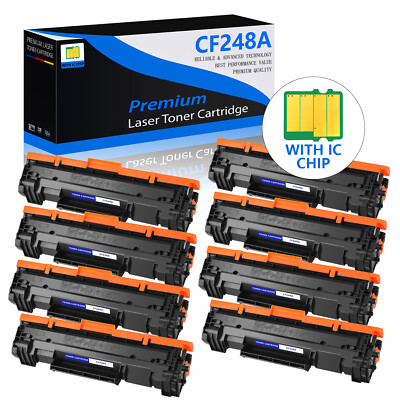 8PK CF248A 48A Toner Compatible for HP LaserJet Pro MFP M16a M15a MFP M28a M29a