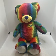 Build A Bear Crayola Plush Stuffed Animal Teddy Bear Rare Find Heart Beats