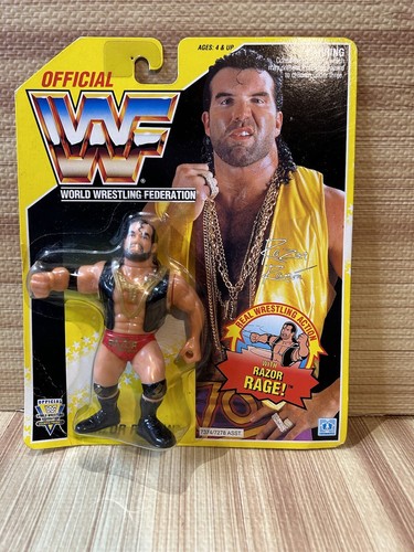 Razor Ramon Yellow Carded Hasbro WWF Figure WWE WC...
