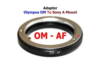 MARKENLOS OM - Adaptador Macro Montaje Olympus OM Objetivo Lente a Minolta AF Sony Alpha