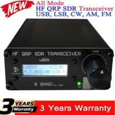 HamGeek uSDX-8Band HF QRP SDR Transceiver All Mode SSB/CW Transceiver w/ LCD
