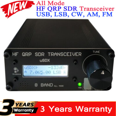 HamGeek uSDX-8Band HF QRP SDR Transceiver All Mode SSB/CW Transceiver w/ LCD