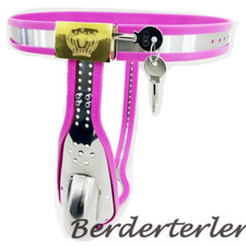 Stainless Steel Men T-Type Chastity Belt Cage Restraint Chastity Lockable Device