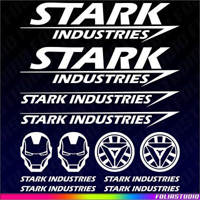 12-teiliges STARK INDUSTRIES Iron Man Arc Tuning Auto Aufkleber SET *** FARBWAHL