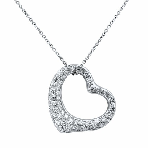 Tiffany \u0026 Co Elsa Peretti Pave Diamond 