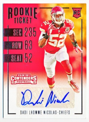 2016 Contenders Rookie Ticket + Sepia Variation Autograph Auto SP Rc - You Pick