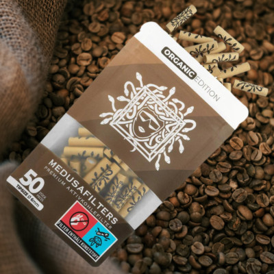 Medusa Filter Aktivkohlefilter 6mm 50er Pack Aktiv Cellulose Tip Organic Edition