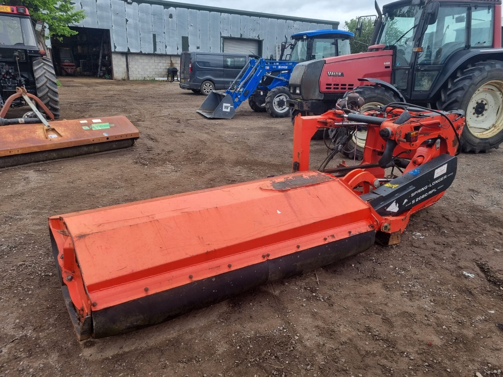 Tractor kuhn side mount flail mower roller hedge cutter verge 07882