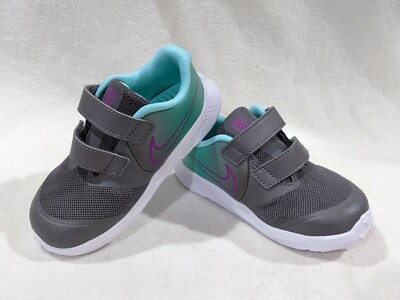 Nike Star Runner 2 (TDV) Gunsmoke Grey/Multi Toddler Girl's Shoes-Sz 6/7/8/9C NB
