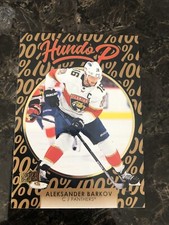 2021-22 Upper Deck Hockey Series 1 Hundo P Aleksander Barkov Gold Variant