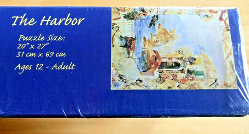 New - "The Harbor" Classic Collage 1000 Piece Jigsaw Puzzle 20" x 27" Sealed - Picture 2 of 2