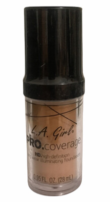 LA GIRL Pro Full Coverage HD Illuminating Vegan Cruelty Free Beige Foundation