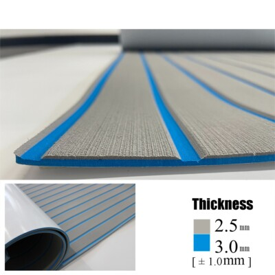 #ad #ad EVA Foam Marine Decking Yacht Flooring Gray Blue 94#x27;#x27;×35quot; Non Slip Boat Deck Mat $59.89
