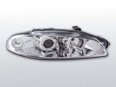 Faruri Pentru for Mitsubishi ECLIPSE 97-98 Angel Eyes Chrome TUNING DE LPMI03EL 