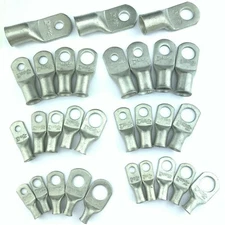 Battery Cable Ends, Lugs, Ring Terminals, Connectors, Tin Plated Pure Copper