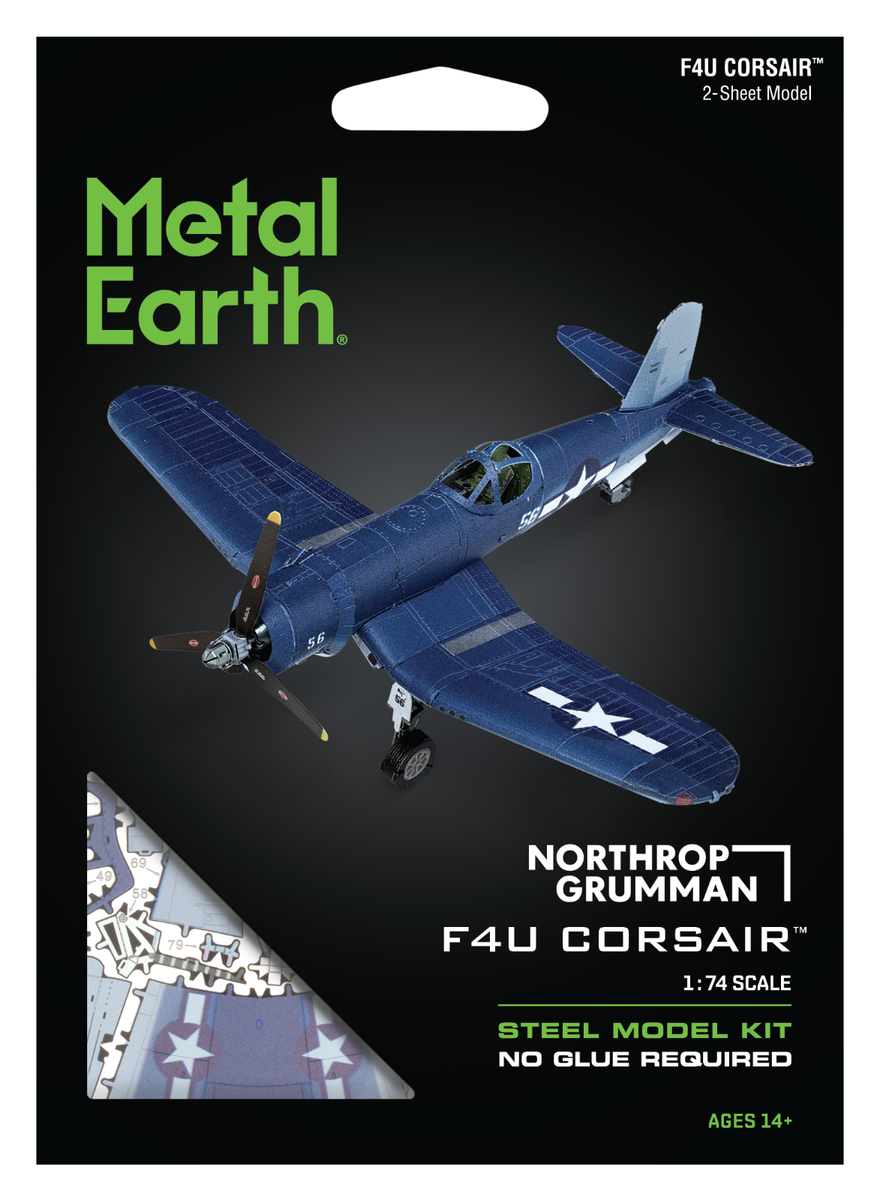 希少！GREAT PLANES SPIRIT 100 USA製 未組立 Fascinations Metal Earth Northrop Grumman F4U CORSAIR Fighter