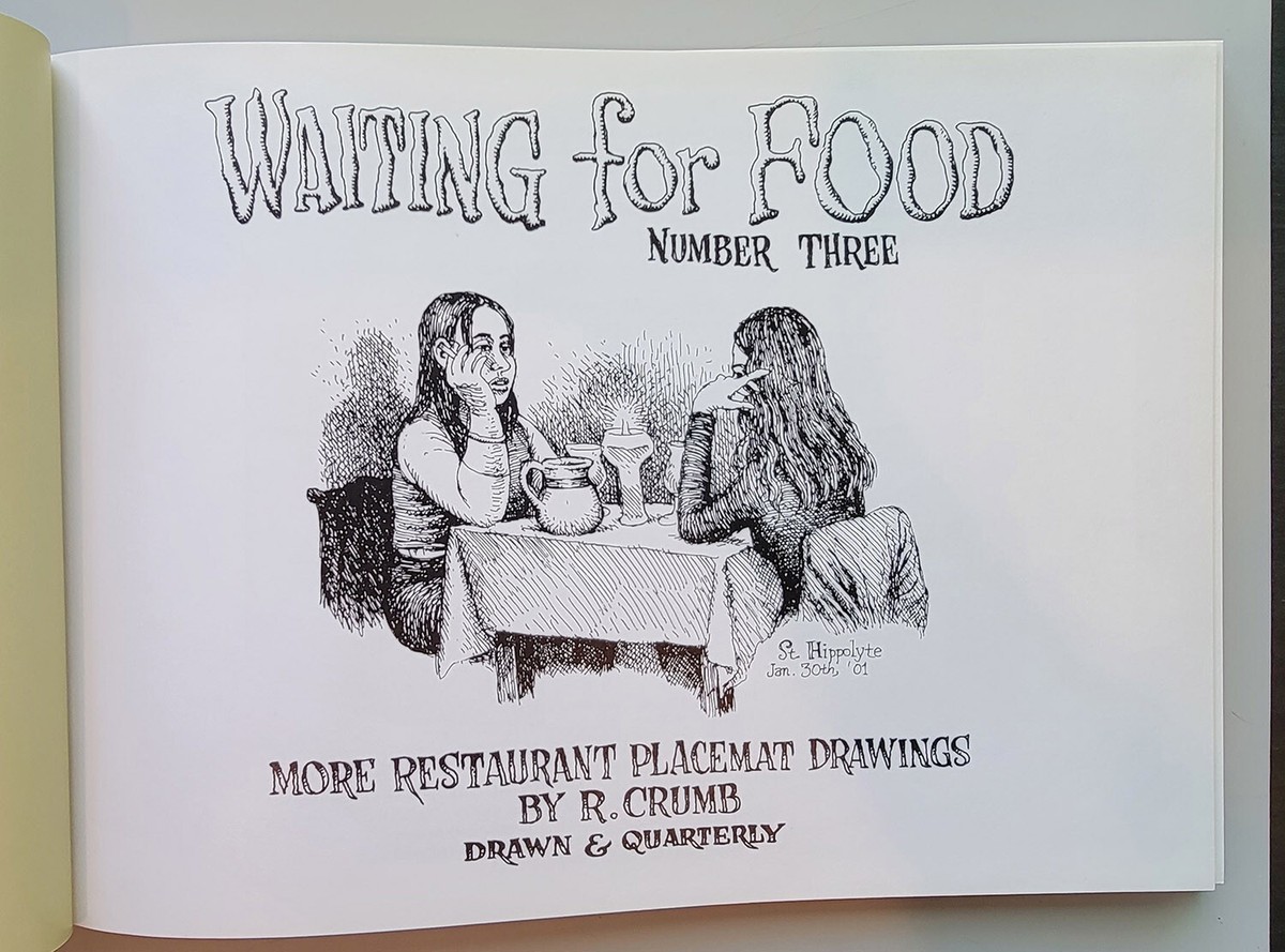 3冊セット］R. CRUMB クラム 『 Waiting For Food 』 3冊セット］R