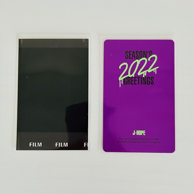BTS Season's Greetings 2022 Photocard + 2021 Instant Photo - J