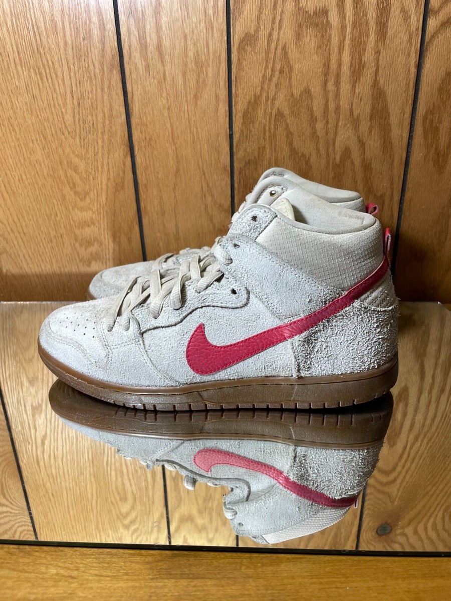 2013 Nike SB Dunk High Birch Hyper Red 305050-206 Size 9 | eBay