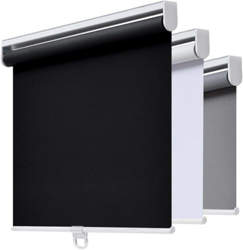 Innovative Cordless Roller Shades with UV Protection - 38" W x 72" H Black - Picture 3 of 9