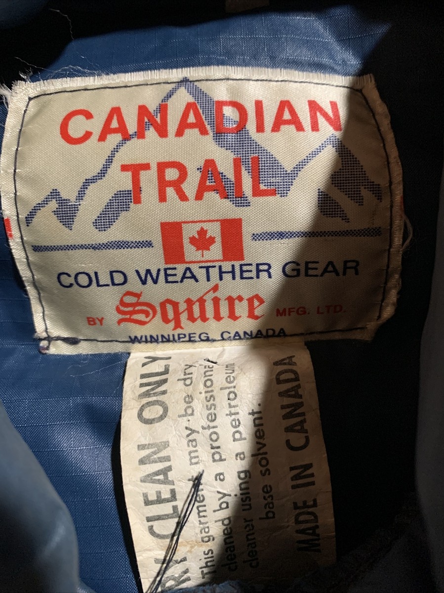 Vintage Squire Canadian Trail Goose Down Puffer Jacket Blue Vintage Squire Canadian Trail Goose Down Puffer Jacket Blue