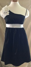 womens juniors evening dress / cocktail dress size S black and white Formal Prom