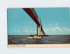 Postcard Sunshine Skyway Bridge Tampa Bay Florida USA