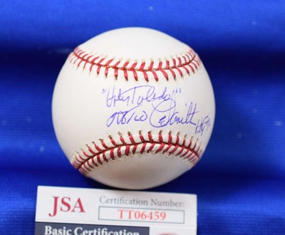Milo Hamilton JSA Coa Autograph Major League OML Signed BasebaLL