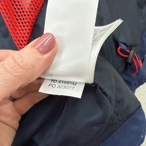 Helly Hansen Navy Blue Rigging Rain Full Zip Jacket 41591M Boys Youth sz 152/12 - Picture 8 of 11