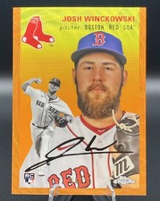 JOSH WINCKOWSKI 2023 Topps Chrome Platinum ORANGE  14/25 Red Sox RC Rookie