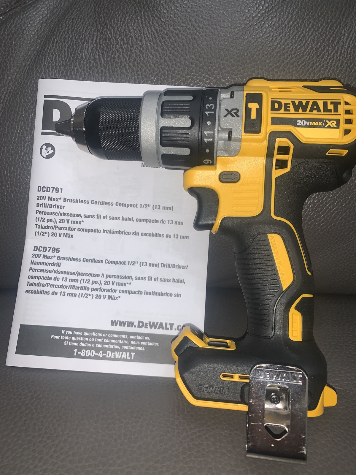 Dewalt Dcd796 20v Max Xr Cordless Hammer Drill For Sale Online Ebay