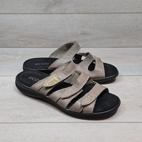 Scarpe sandali donna Ecco 3 cinturini in pelle con gancio e passante tg 40 9 9 5