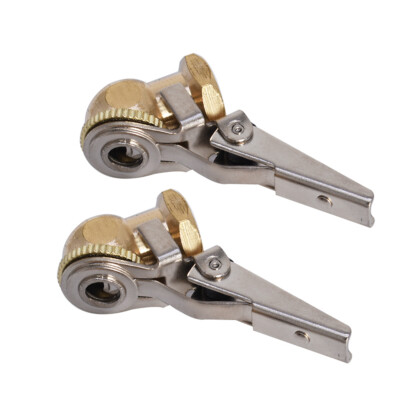 #ad #ad 2 PC Brass Lock On Tire Inflator Locking Air Chuck Air Hose Attachment $8.66