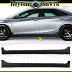 For 2015 2016 2017 Toyota Camry 2Pc set ADD-ON SIDE SKIRTS Body Kit Extensions