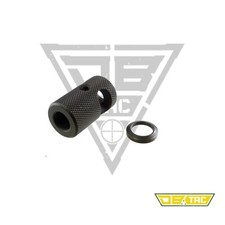 1/2x28 TPI Thread Compact Knurled Surface Muzzle Brake For 5.7x28 Threaded