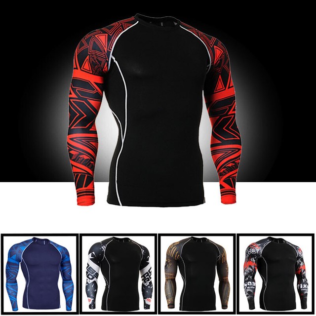 Download Mens Compression Top Thermal Base Layer Running Basketball ...