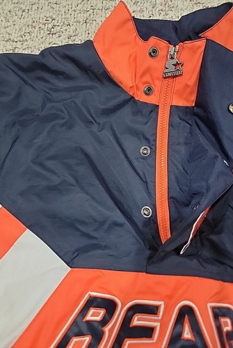 NEW Vintage Style Chicago Bears Starter Jacket 1/4 Zip Pullover Mens Size Small - Picture 6 of 15