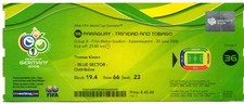Ticket WC 2006 #36 Paraguay - Trinidad and Tobago