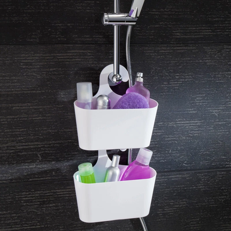 Badkorb mit Haken Badregal Duschregal Duschkorb Utensilo Bad Aufbewahrungskorb - Bild 3 von 4