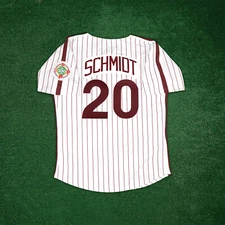 Mike Schmidt 1984 Philadelphia Phillies Cooperstown Men's Home White Jersey