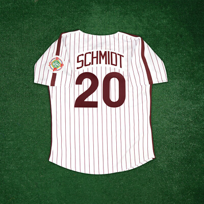 Mike Schmidt 1984 Philadelphia Phillies Cooperstown Men's Home White Jersey