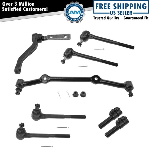 8 Piece Kit inner Outer Tie Rod End Idler Arm Center Drag Link LH RH