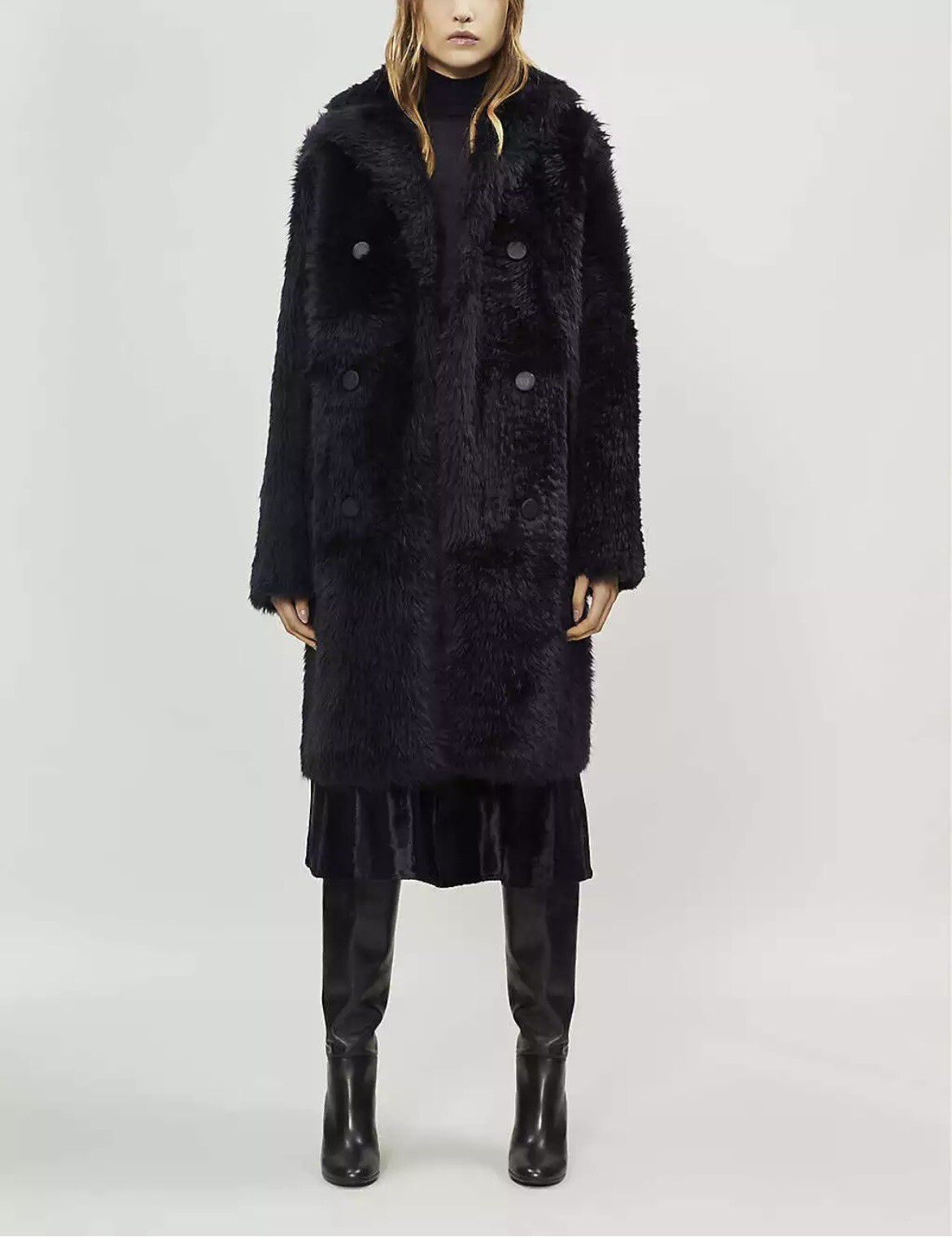 Joseph Shearling Fur Long Hector Teddy 