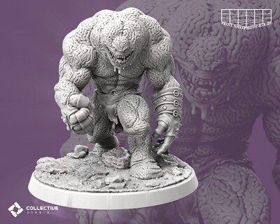 Diener des Ältestengehirn Miniatur Golem Monster Figure für TTRPG's wie D&D 5e