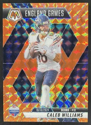 2025 Mosaic Caleb Williams International Games Orange Prizm /199 #253 Bears