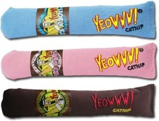 Yeowww Catnip Cigar Toys 3 Pack 7in Organic Cat Toy Set NEW